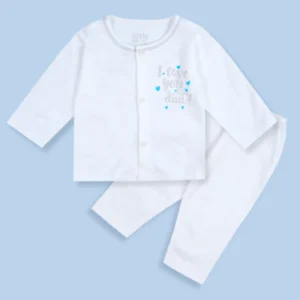 Baby Cotton Sleepsuit Set I Love You Dad Blue (0-6 Months) - Sunshine