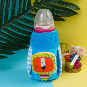 Baby Grip Feeder Cover Bear Lion Blue - Sunshine